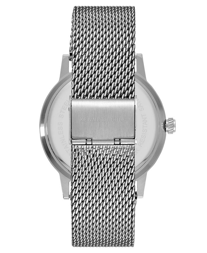 Kenneth Cole New York Men's Stainless Steel Mesh Bracelet Watch 42mm ...