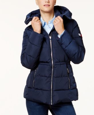 tommy jeans hooded down coat