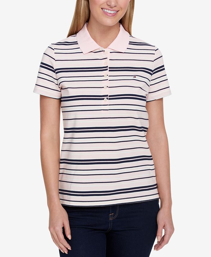 Tommy Hilfiger Quincy Striped Polo Top, Created for Macy's - Macy's