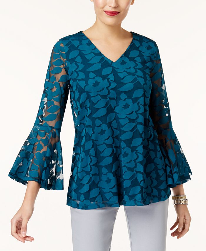 alfani bell sleeve top