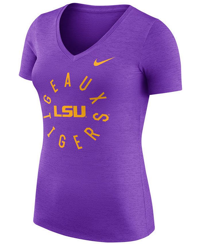 Nike Women's LSU Tigers Touch T-Shirt - Macy's