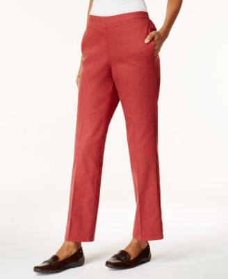 Alfred Dunner - Petite Pull-On Straight-Leg Pants