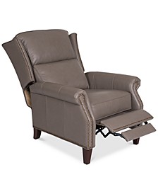 CLOSEOUT! Anguria Pushback Leather Recliner