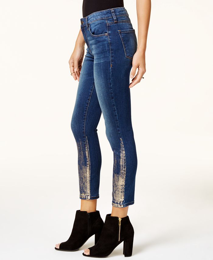 STS Blue Piper Gold Foil Skinny Jeans Macy's