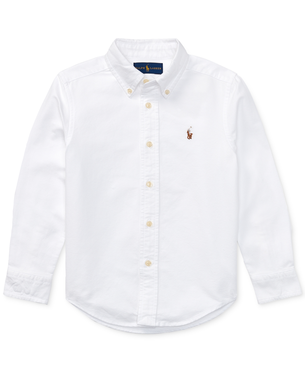 Polo Ralph Lauren Kids' Toddler And Little Boys Cotton Oxford Shirt In White