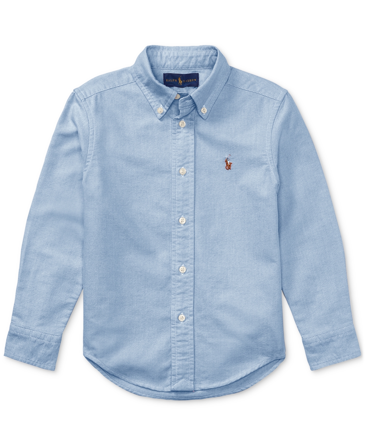 Polo Ralph Lauren Kids' Toddler And Little Boys Cotton Oxford Shirt In Lt Blue