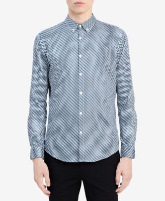 Calvin Klein - Men's Slim-Fit Step Dobby Shirt