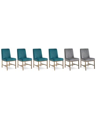 teal dining chairs set of 6