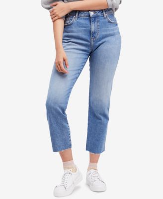 Free People - Cropped Straight-Leg Jeans