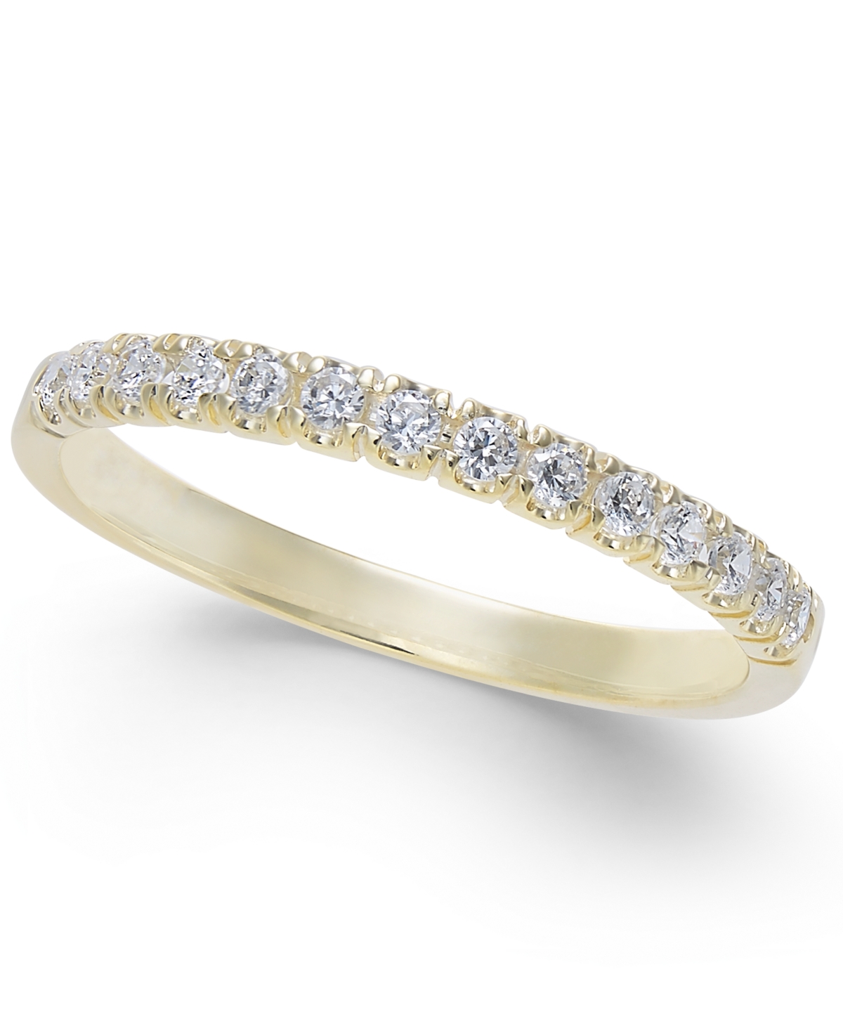 Diamond Pave Band (1/4 ct. t.w.) in 14k White or- Yellow Gold