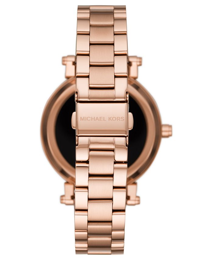 Michael Kors Access Women's Sofie Rose Gold-Tone Stainless Steel Bracelet Touchscreen Smart