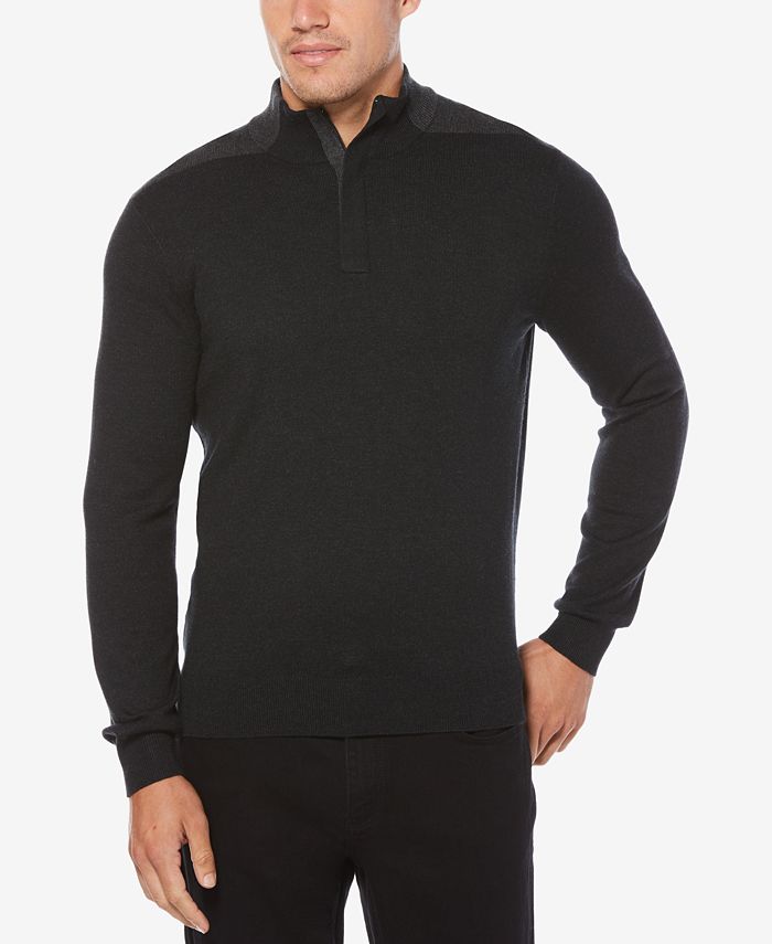 Perry Ellis Men's QuarterZip Sweater Macy's