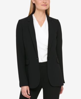 Petites Pick-Stitch Single-Button Blazer, Created for Macy's
