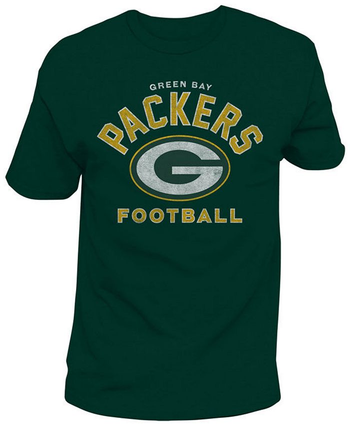 Authentic NFL Apparel Men's Green Bay Packers Midfield Retro T