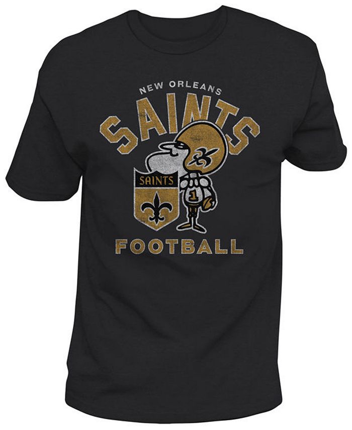 Authentic NFL Apparel Men's New Orleans Saints Midfield Retro T-Shirt ...