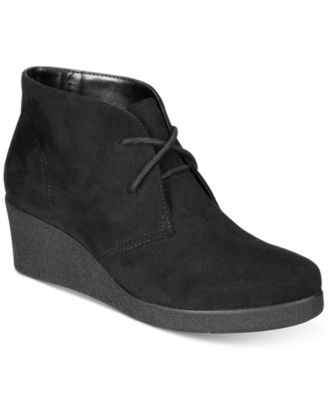 macy's wedge ankle boots