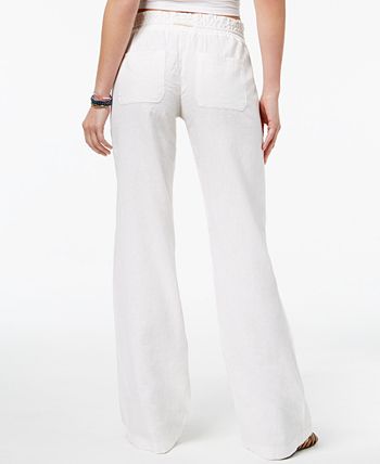 Roxy, Pants & Jumpsuits, Roxy Oceanside Flared Pants Orangewhite Size L  And Xl