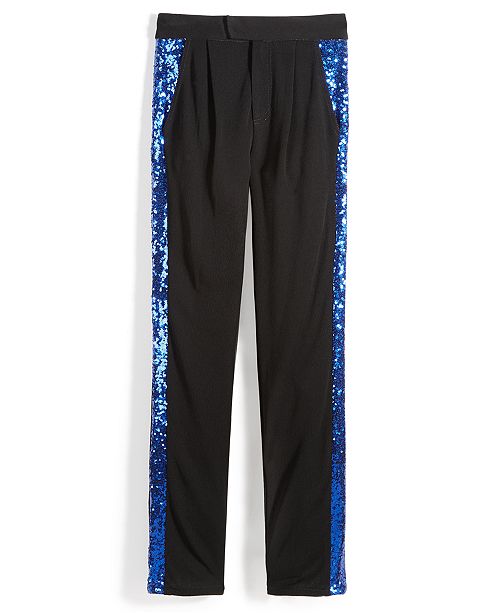 Nowadays Skai Sequin Tuxedo Pants Big Girls Juniors Reviews
