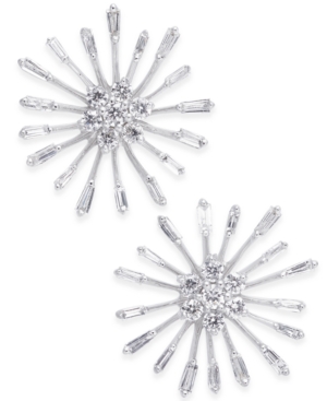 image of Diamond Starburst Stud Earrings (1/3 ct. t.w.) in 14k White Gold