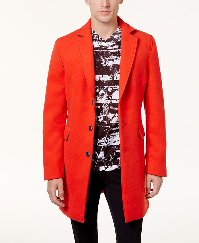 INC International Concepts I.N.C. Men s Optic Topcoat Created for