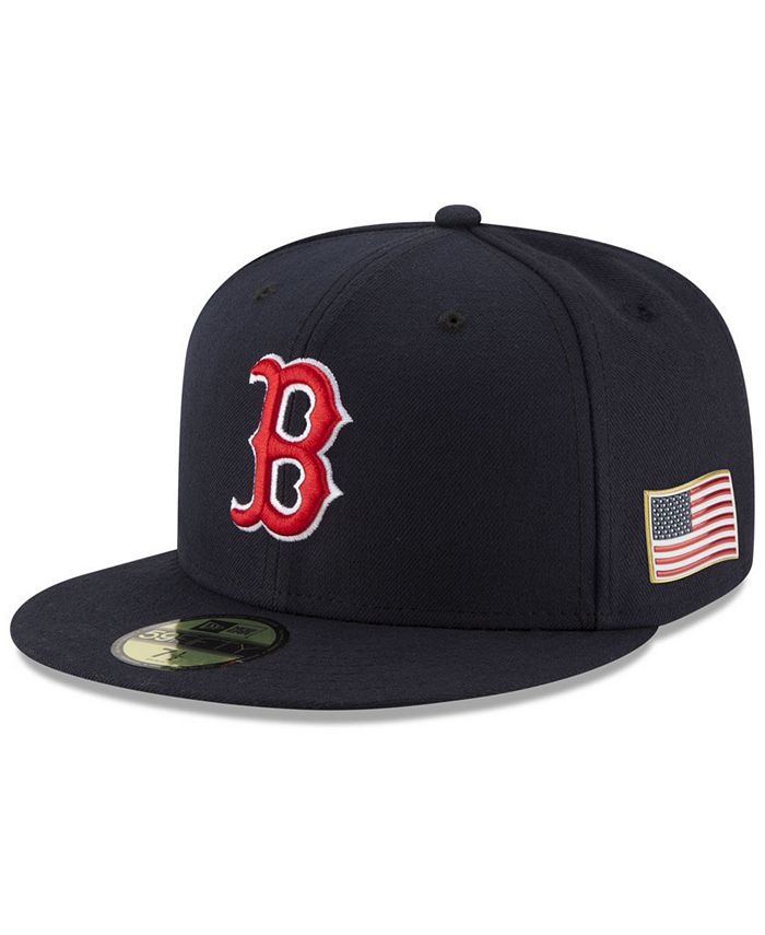 New Era Boston Red Sox Authentic Collection 9-11 Patch 59FIFTY Fitted ...