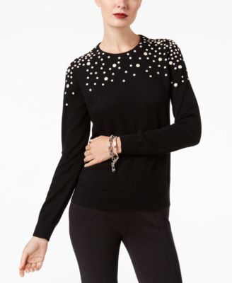 Michael Kors - Embellished Cotton Sweater
