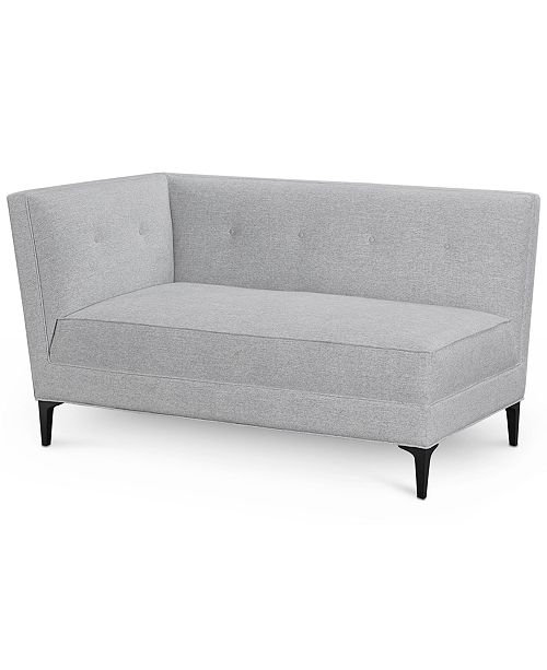 Furniture Closeout Camilia 57 Fabric One Arm Loveseat Created For Macy S Reviews Furniture Macy S