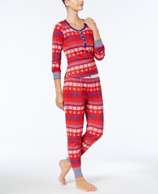 Tommy Hilfiger Vintage Thermal Pajama Set - Macy's