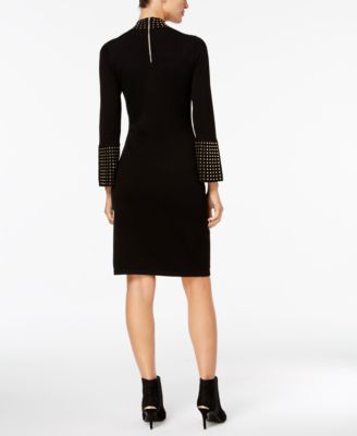 calvin klein studded sweater dress