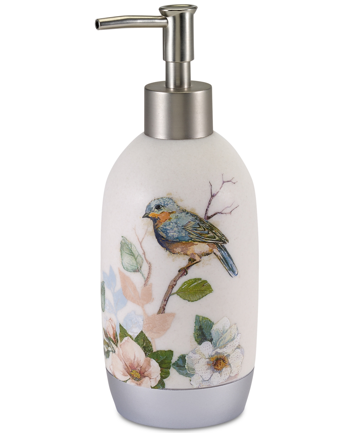Love Nest Bird Motif Resin Soap/Lotion Pump - Cream