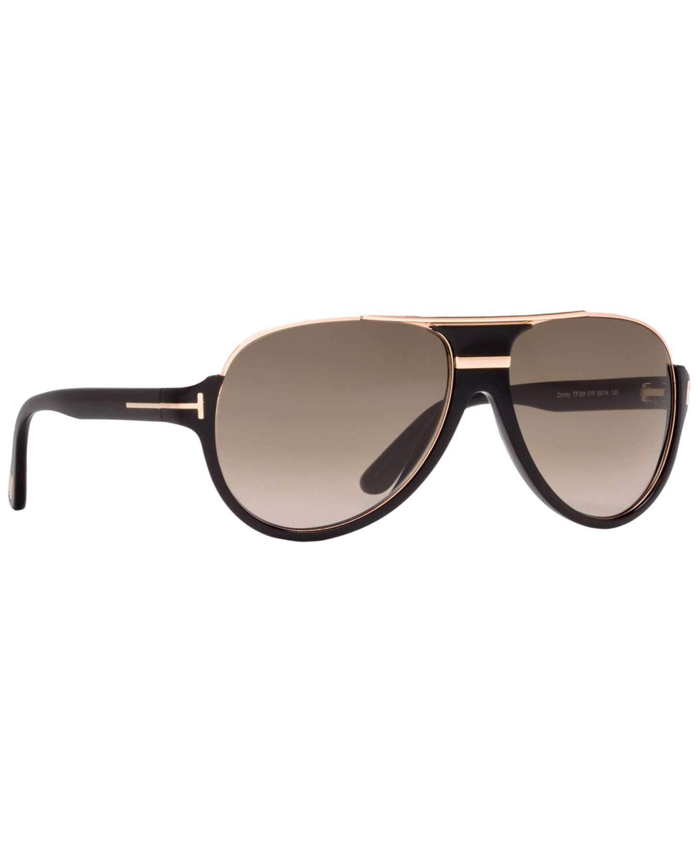 Женские солнцезащитные очки Tom Ford Dimitry Sunglasses, FT0334, цвет: Чёрный / Зелёный градиентный — фото 11