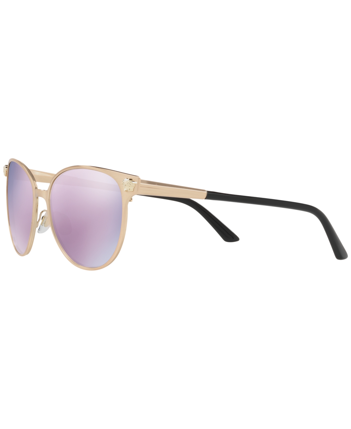 Shop Versace Sunglasses, Ve2168 In Rose Gold,grey Mirror