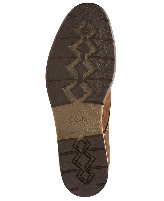 hinman mid dark tan suede