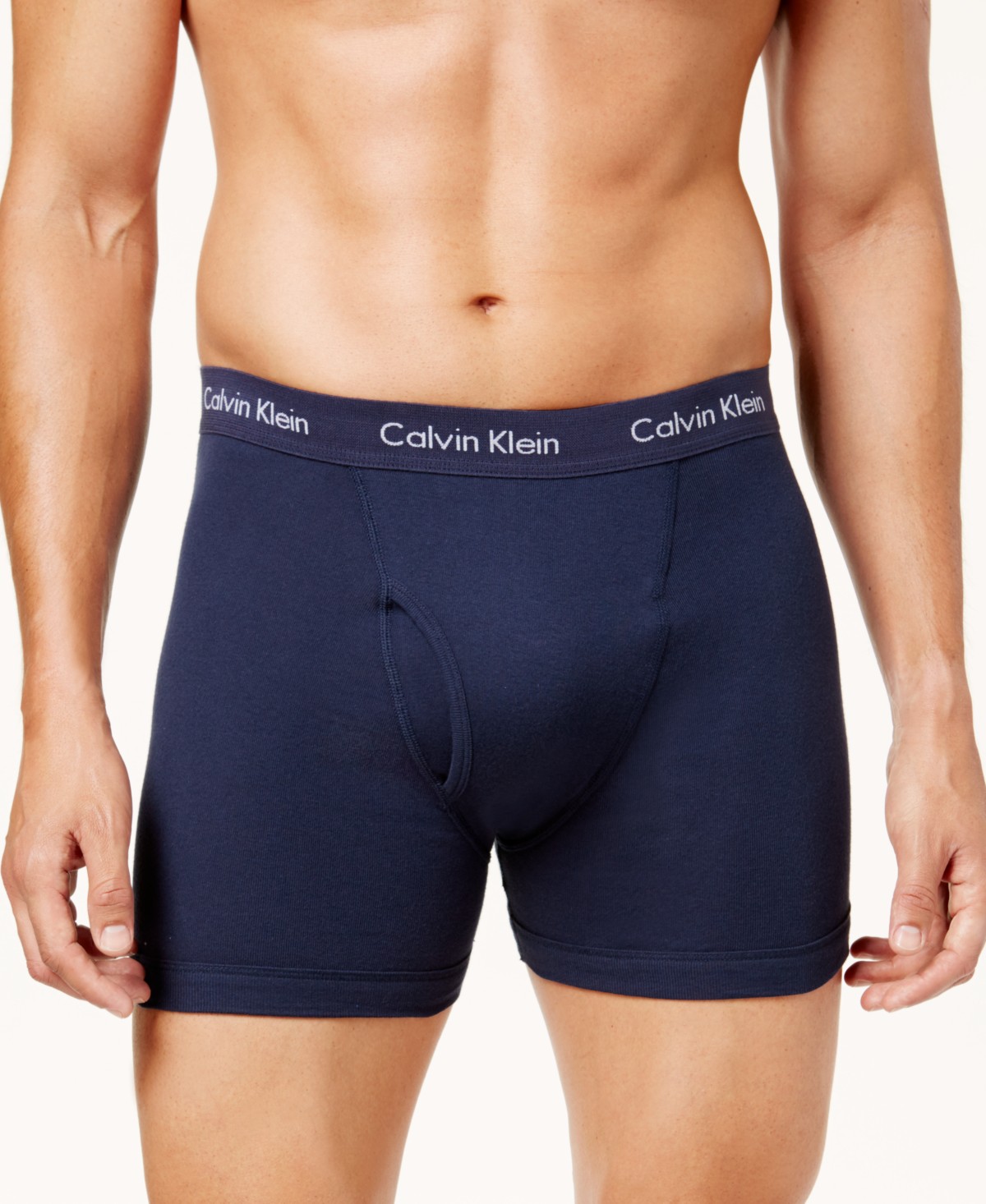 Мужские Calvin Klein Men's Cotton Classic Boxer Briefs Underwear, 5-Pack — фото 3