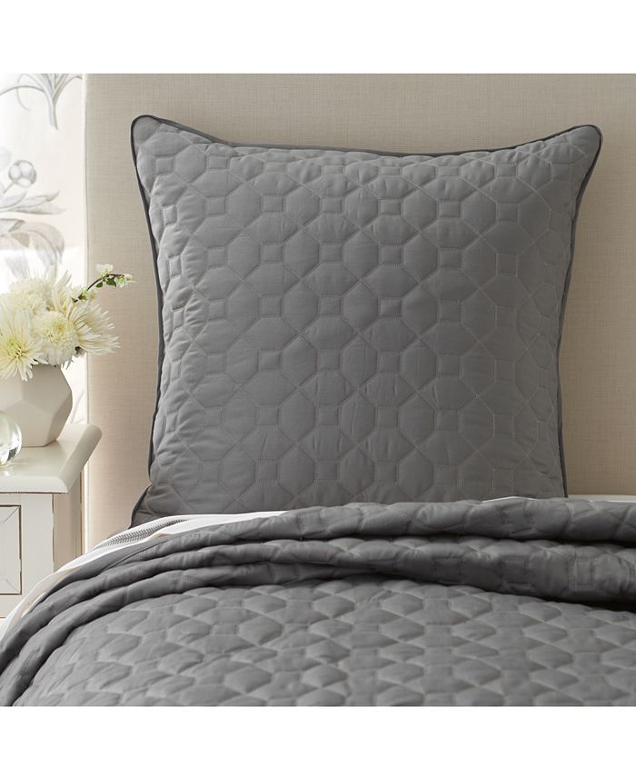 Sanderson Etching & Roses European Sham Macy's