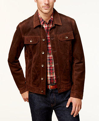 Blake Shelton BS by Men's Suede Jacket, Created for Macy's & Reviews ...