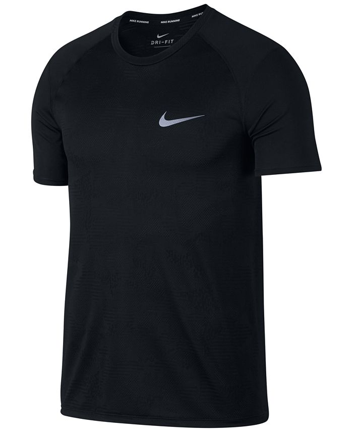 Nike Men's Dry Miler Running T-Shirt - Macy's