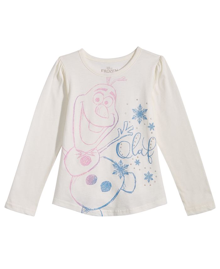 Disney Frozen Olaf Cotton T Shirt Toddler Girls Macy s