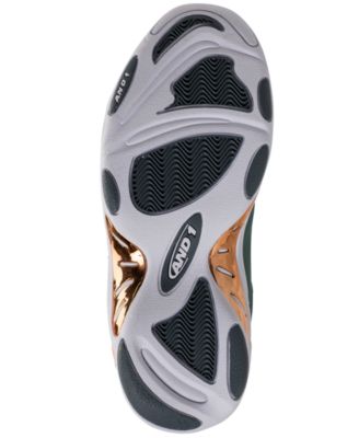 AND1 Men's Tai Chi Mid Leather Basketball Sneakers from