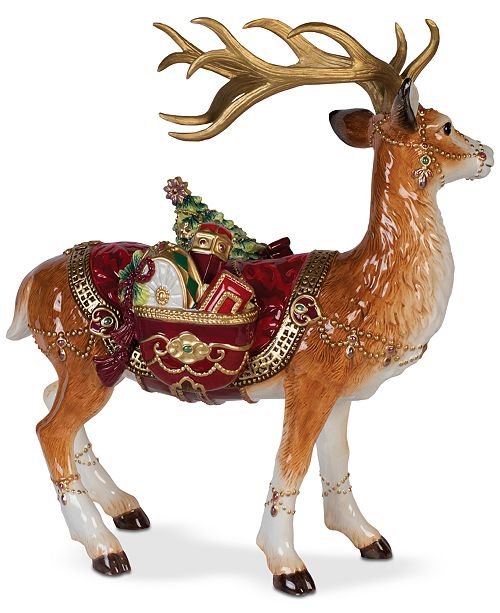 Fitz and Floyd Renaissance Holiday Deer Figurine & Reviews ...