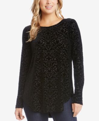 Karen Kane - Velvet Burnout Top