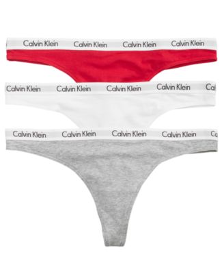 calvin klein women's carousel logo cotton thong panty