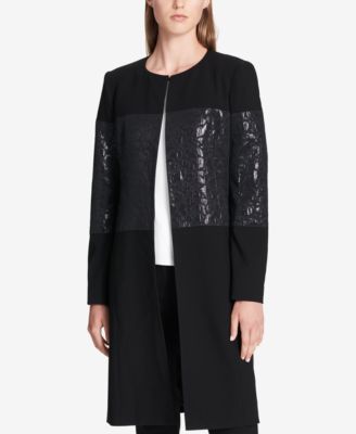 Calvin Klein - Jacquard-Stripe Topper Jacket