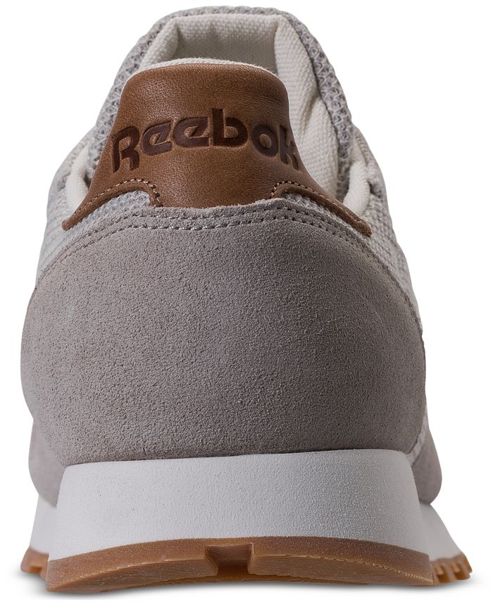 Reebok Men's Classic Leather EBK Casual Sneakers from Finish Line Macy's