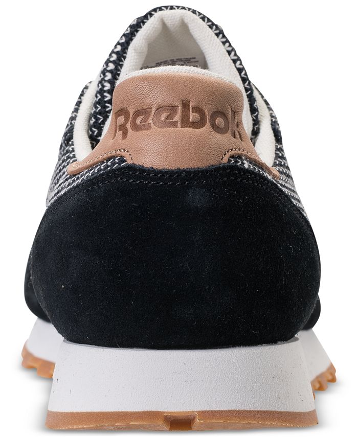Reebok Men's Classic Leather EBK Casual Sneakers from Finish Line