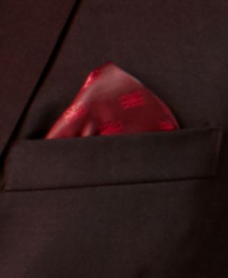 Ben Sherman Men's Slim-Fit Burgundy Stretch Suit