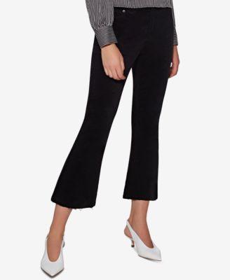 Avec Les Filles - Flare-Leg Cropped Corduroy Pants