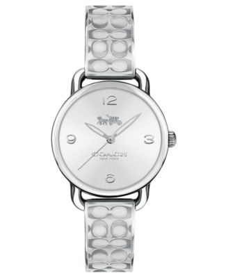 COACH - Women's Delancey Stainless Steel Etched Bangle Bracelet 28mm