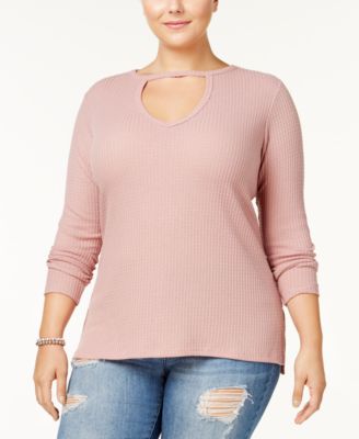 No Comment - Trendy Plus Size Choker Top