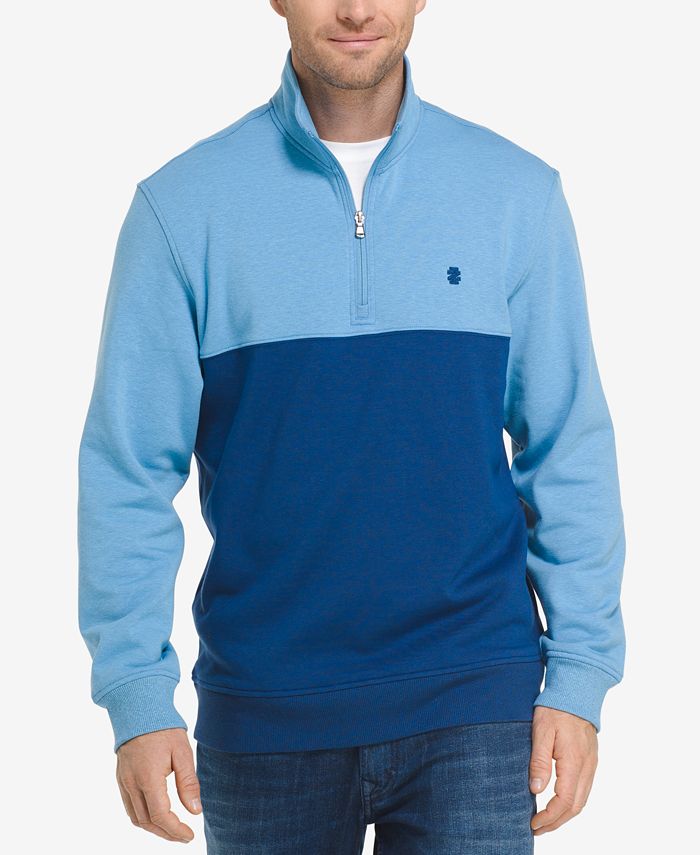 IZOD Men's $55 1/4 Zip Fleece Casual Pull Over Sweater Choose Color & Size 